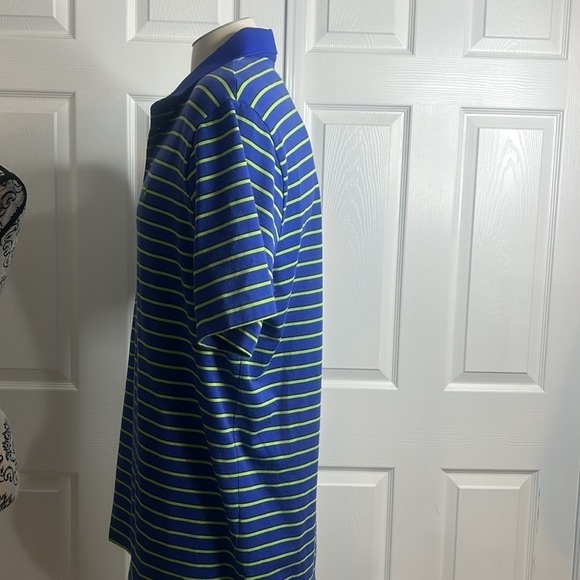 Polo Ralph Lauren Golf Blue Green Stripe L Performance - Picture 2 of 5
